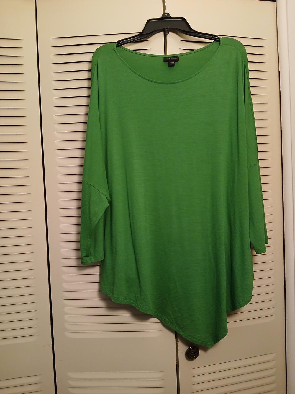 J.Jill Bright Green Asymmetric Tunic Top